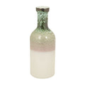 Elegant Glazed Ceramic Vase with Ombre Finish